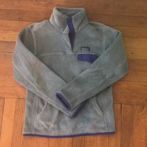 Patagonia Re-Tool Snap-T Purple and Grey